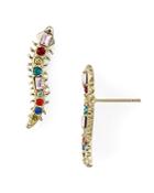 Kendra Scott Sinclair Crystal Centipede Stud Earrings
