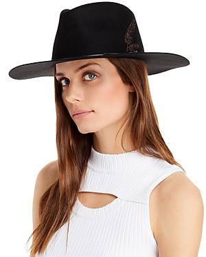 Rag & Bone Kacy Feather Wool Fedora