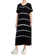 Marc New York Plus Tie Dye Short Sleeve Midi Dress