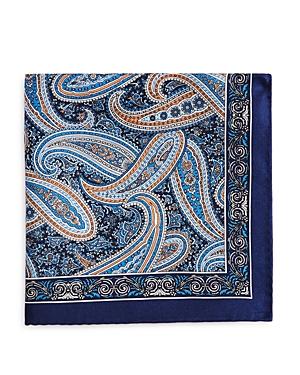 The Men's Store At Bloomingdale's Large Paisley Pocket Square - 100% Exclusive