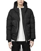 Thom/krom Nylon Quilted Hooded Down Jacket
