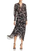 Rebecca Taylor Floral-paisley Silk Shirt Dress