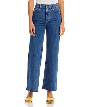 Dl1961 Hepburn High Rise Wide Leg Jeans In Keys Raw