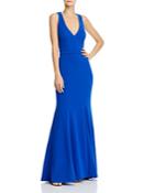 Aqua Crepe Bow-back Gown - 100% Exclusive