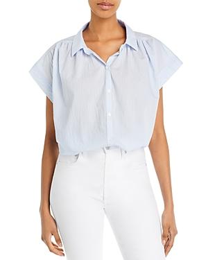 Citizens Of Humanity Penny Striped Cap Sleeve Shirt