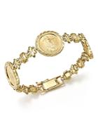 14k Yellow Gold Three Coin Bracelet - 100% Exclusive