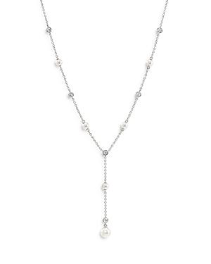 Nadri Emilia Swarovski Pearl & Cubic Zirconia Y Necklace, 18