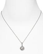 Nadri Silver Chain Round Disc Link Necklace, 16
