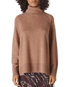Whistles Relaxed Cashmere Turtleneck Sweater