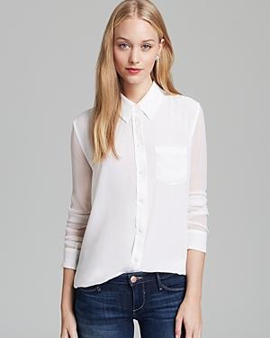 Equipment Blouse - Reese Chiffon Sleeve