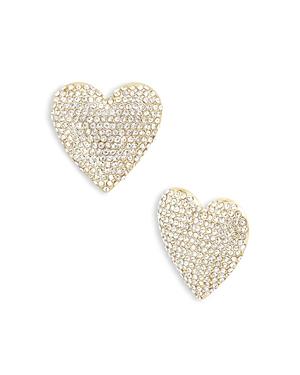 Baublebar Priya Pave Heart Drop Earrings In Gold Tone