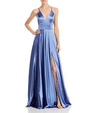 Faviana Couture Charmeuse Lace-up Gown