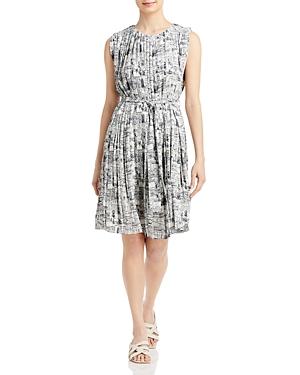 T Tahari Sleeveless Printed Dress