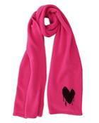 Kerri Rosenthal Drippy Heart Cashmere Scarf