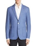 Hardy Amies Chambray Textured Slim Fit Sport Coat