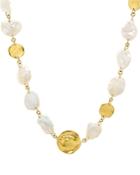 Chan Luu Cultured Freshwater Pearl Necklace In 18k Gold-plated Sterling Silver, 16