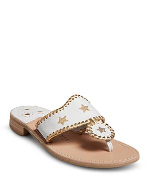 Jack Rogers Women's Slip On Whipstitch Thong Sandals
