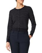 Hobbs London Robin Stitched Striped Cardigan