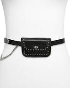 The Kooples Western Snap Pouch Leather Belt