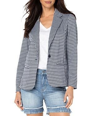 Liverpool Los Angeles Check Print Blazer