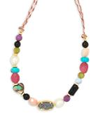 Kendra Scott Willa Mixed Gemstone Beaded Multicolor Cord Strand Necklace, 15-18