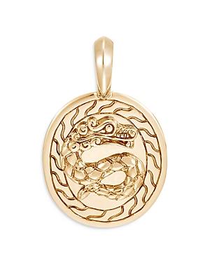 John Hardy Men's 18k Yellow Gold Legends Naga Dragon Medallion Pendant