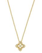 Bloomingdale's Diamond Clover Pendant Necklace In 14k Yellow Gold, 0.25 Ct. T.w. - 100% Exclusive