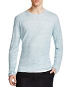 Vince Double Layer Linen Crewneck Sweater