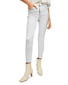 7 For All Mankind High Waist Ankle Skinny Jeans In Ocean Stretch