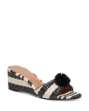 Kate Spade New York Women's Seville Raffia Wedge Mule Sandals
