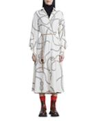 Lafayette 148 New York Cuffed Sleeve Shirt Dress
