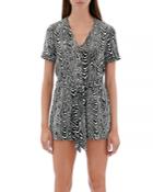 Jonathan Simkhai Issa Abstract Print Romper