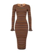 Pinko Striped Midi Dress