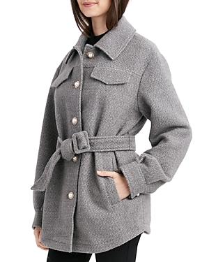 Laundry By Shelli Segal Snowflake Belted Shirt Jacket