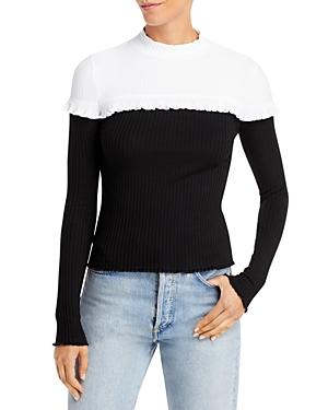 Goldie Color Blocked Ribbed Sweater