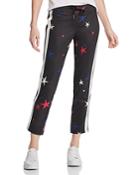 Pam & Gela Star Print Cropped Track Pants