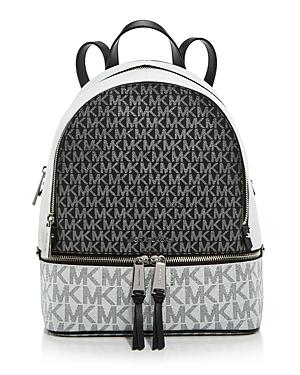 Michael Michael Kors Medium Color Block Logo Print Backpack