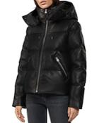 Mackage Short Leather Down Coat