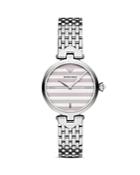 Emporio Armani Armani Ladies Striped Link Bracelet Watch, 32mm