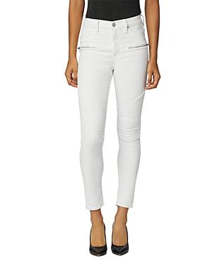 Hudson Barbara Super Skinny Ankle Jeans In White
