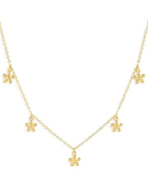 Adinas Jewels Multi Flower Charm Necklace, 18