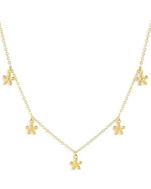 Adinas Jewels Multi Flower Charm Necklace, 18