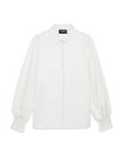 The Kooples Smocked Cuff Blouse