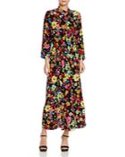 Boutique Moschino Floral Print Silk Maxi Dress