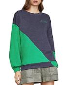 Bcbgmaxazria Color-block French Terry Sweatshirt