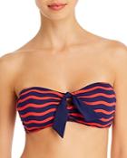 Tommy Bahama Sea Swell Tie-front Bandeau Bikini Top