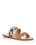 Soludos Otomi Braided And Embroidered Flat Sandals