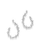 Bloomingdale's Diamond Front-back Earrings In 14k White Gold, 0.50 Ct. T.w. - 100% Exclusive