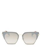 Rag & Bone Women's Mirrored Oversized Square Sunglasses, 64mm