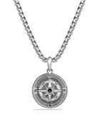 David Yurman Maritime Compass Amulet With Black Diamonds